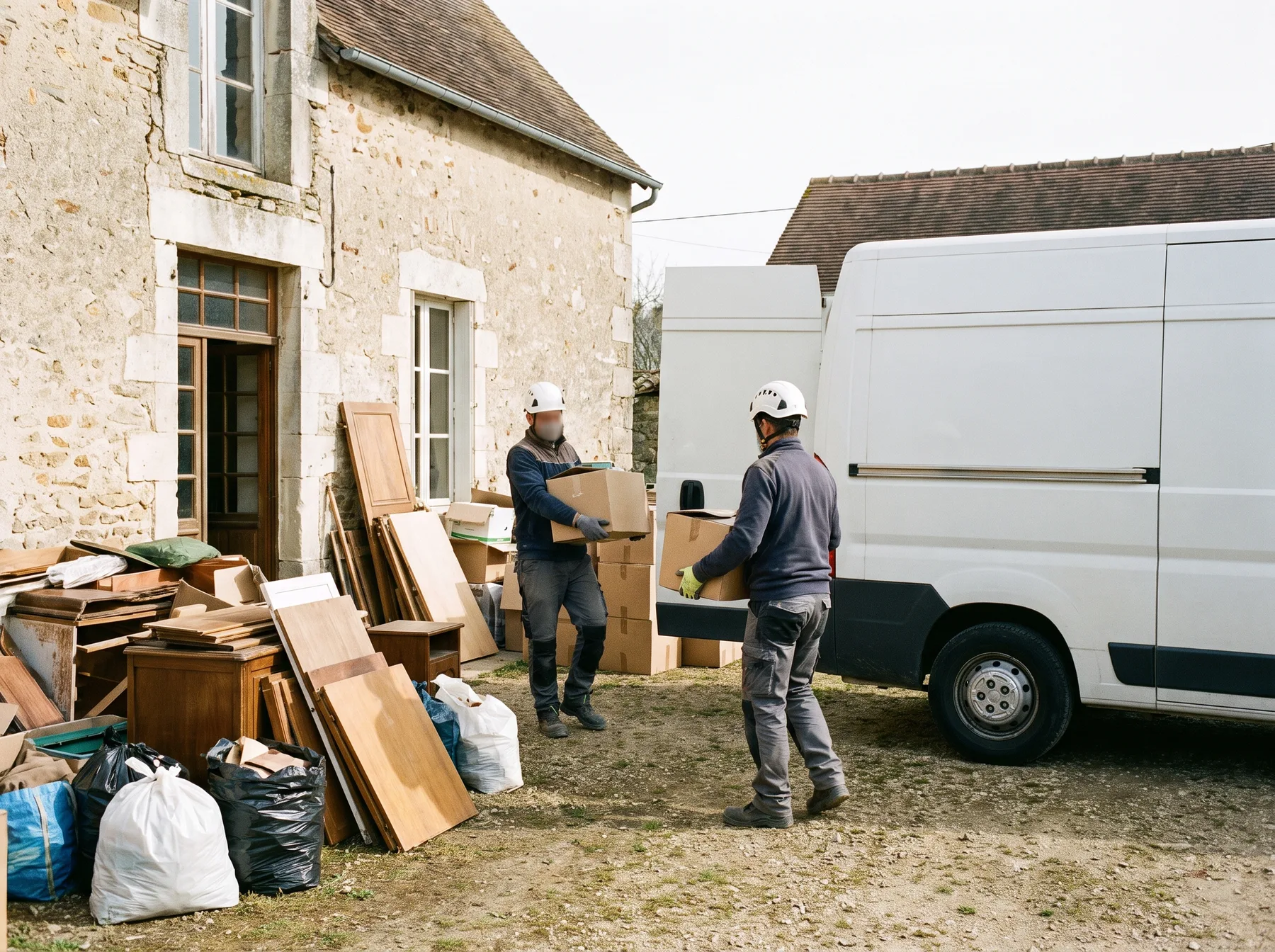 Débarras d'une habitation avec chargement du mobilier
