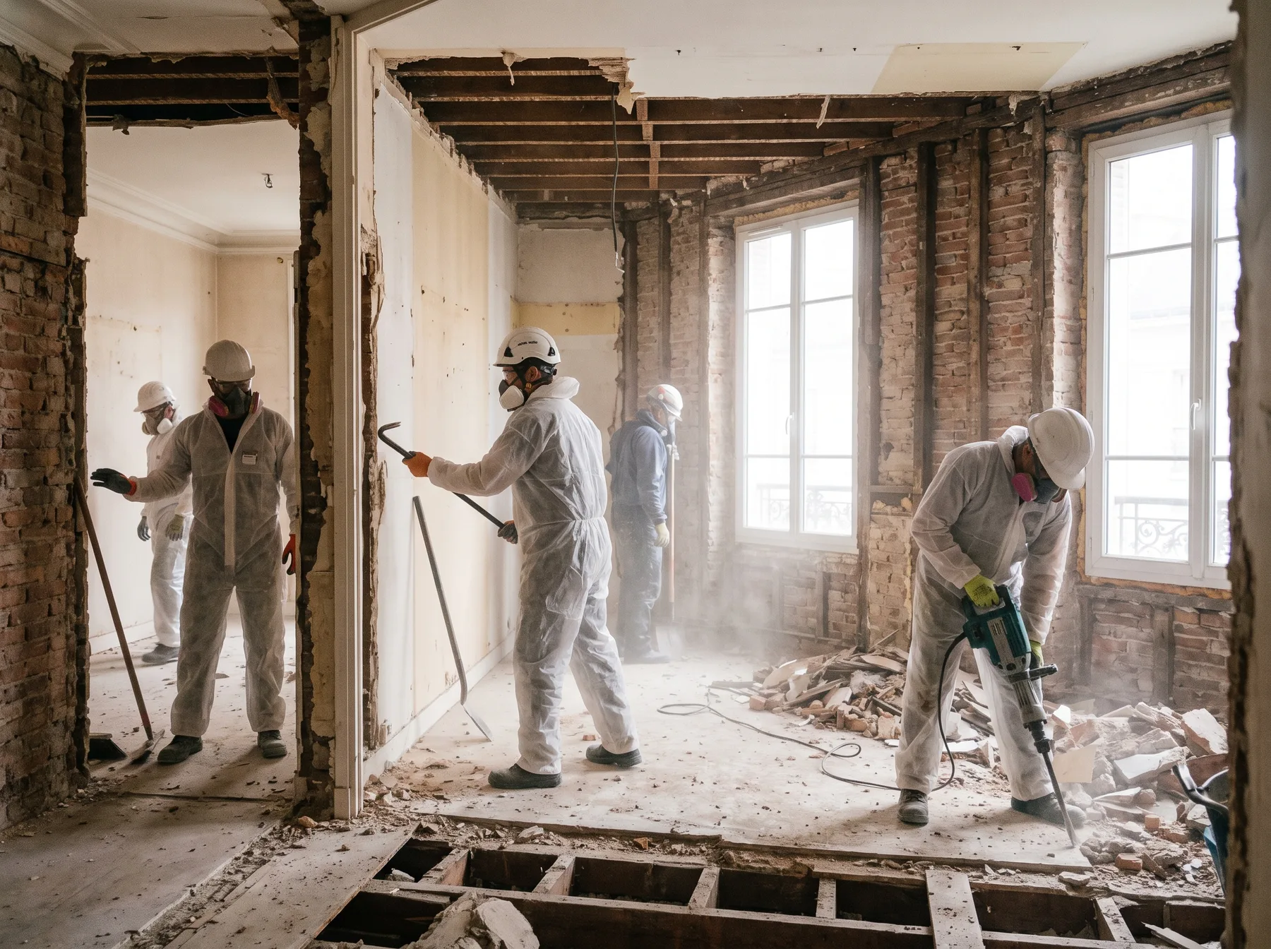 Déconstruction intérieure maîtrisée avant rénovation